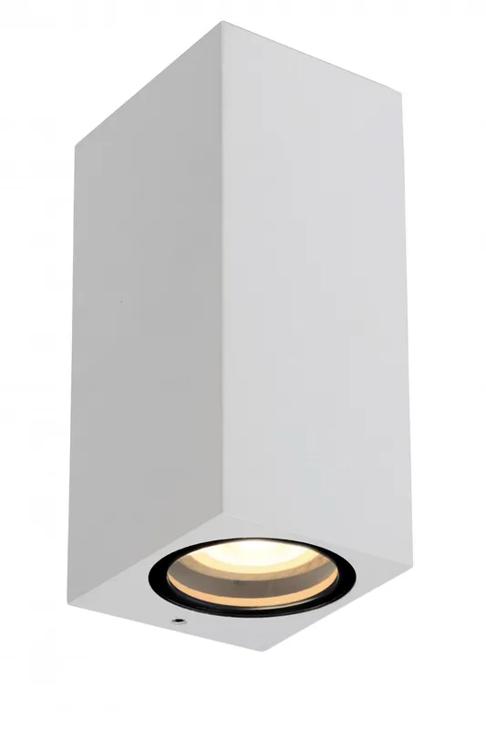 Lucide 69800/02/31 kültéri fali lámpa Zaro 2x35W GU10 IP44 - fehér, spot, szabályozható Csak ma