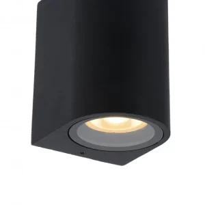 Vásárlói kedvenc Lucide 69801/01/30 kültéri fali lámpa Zaro 1x35W GU10 IP44 - fekete, spot, szabályozható
