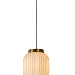 Vásárlói kedvenc Lucide 13435/01/31 mennyezeti függőlámpa Gosse 1x40W E27 - fehér, porcelán, szabályozható
