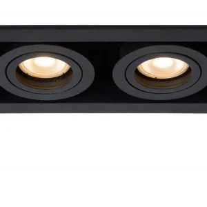 Vásárlói kedvenc Lucide 09926/02/30 süllyeszthető spotlámpa Chimney 2x50W GU10 - fekete, állítható, szabályozható