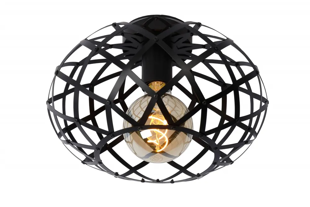 Lucide 21117/30/30 mennyezetre szerelhető lámpa Tungsten 1x40W E27 - fekete, szabályozható Akciós ár