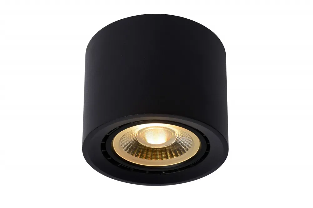 Lucide 09921/12/30 mennyezeti spotlámpa Fedler 1x12W LED GU10 820lm 2200K/3000K - az izzó a csomag tartalma, fekete, szabályozható, CCT Alacsony ár