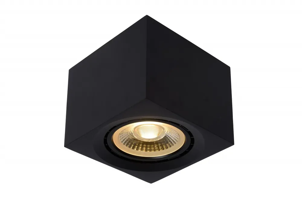 Lucide 09922/12/30 mennyezeti spotlámpa Fedler 1x12W LED GU10 820lm 2200K/3000K - az izzó a csomag tartalma, fekete, szabályozható, CCT Akciós ár