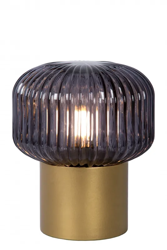 Vedd meg most Lucide 78595/01/02 asztali kislámpa Jany 1x40W E14 - sárgaréz, kábelkapcsoló