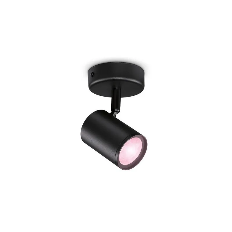 WiZ Colors 8719514551930 LED mennyezeti spotlámpa Imageo 1x5W GU10 350lm 2200-6500K RGB - szabályozható, fekete Biztonságos fizetés