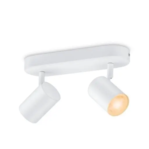 WiZ Colors 8719514551893 LED mennyezeti spotlámpa Imageo 2x5 GU10 700lm 2200-6500K RGB – szabályozható, fehér Olcsóbb
