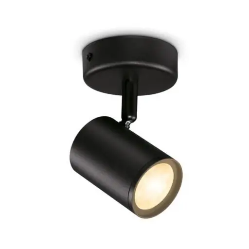 WiZ Tunable White 8719514551817 LED mennyezeti spotlámpa Imageo 1x5W GU10 345lm 2700-6500K - szabályozható, fekete Különleges ajánlat