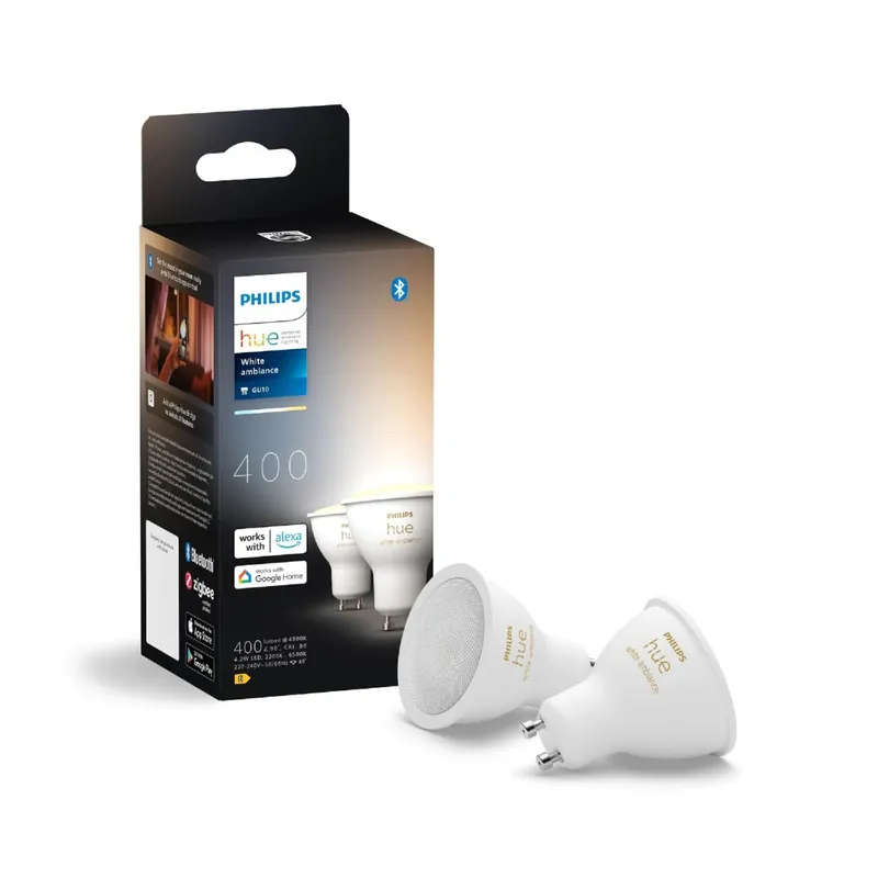 Philips Hue 8720169230033 LED intelligens izzó 4,2W GU10 LED 400lm 2200-6500K Rendeld meg most