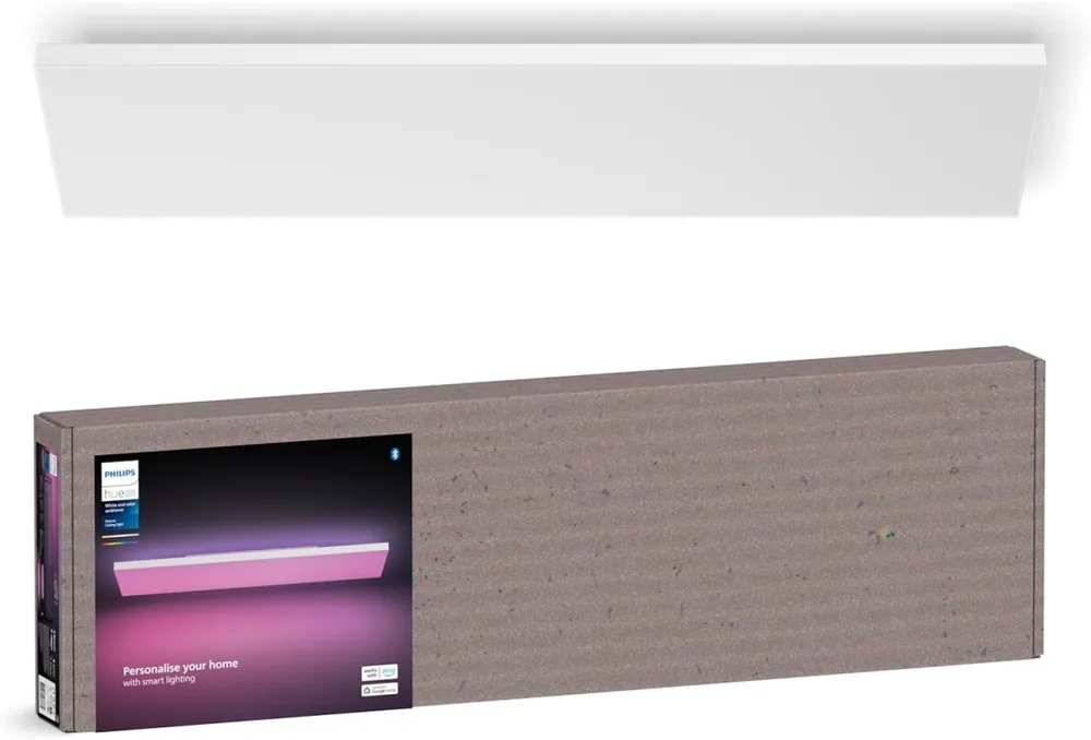 Philips Hue 8720169277731 LED mennyezetre szerelhető lámpa Datura Recrangular 67W integrált LED forrás 2000-6500+RGBK Vásárlói kedvenc