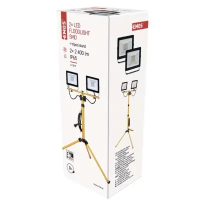 Akciós ár EMOS ZS2231.2 LED reflektor HOBBY SLIM 2x30W integrált LED forrás 2x2400lm 4000K