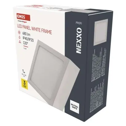 Biztonságos vásárlás EMOS ZM6125 LED mennyezeti lámpák NEXXO 7,5W integrált LED forrás