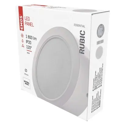 Vedd meg most EMOS ZM5442 LED mennyezeti lámpák RUBIC 18W integrált LED forrás