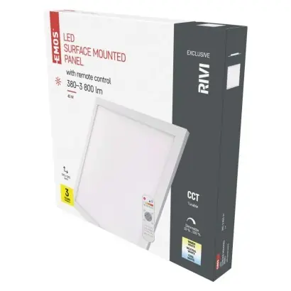 EMOS ZM5173 LED mennyezeti lámpák RIVI 40W integrált LED forrás 3800lm Expressz szállítás