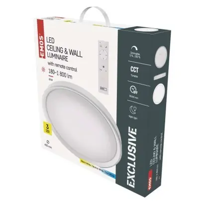 Akciós ár EMOS ZM5168 LED mennyezeti lámpák ILVI 30W integrált LED forrás 1800lm