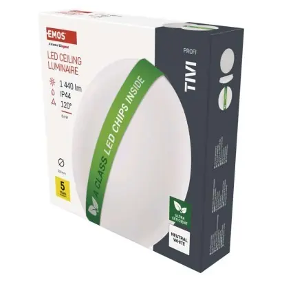 Végkiárusítás EMOS ZM3406 LED mennyezeti lámpák TIVI 8,6W integrált LED forrás 1440lm