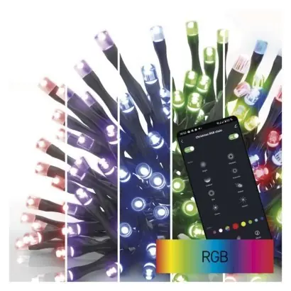Rendeld meg most EMOS D4ZR01 LED karácsonyi fényfüzér integrált LED forrás RGBK