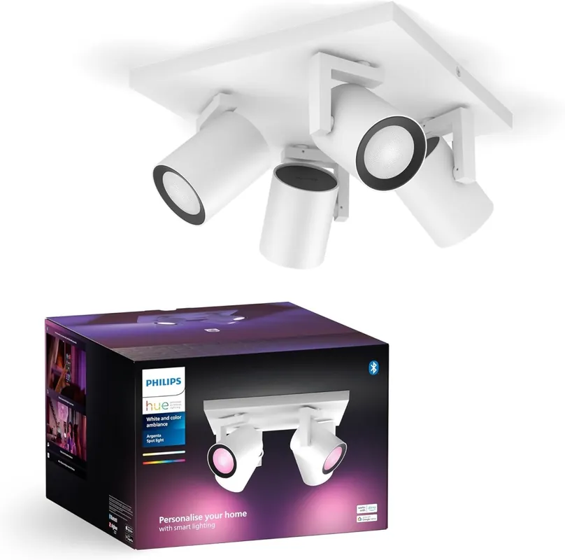 Bestseller Philips 8720169318199 mennyezeti spotlámpa Argenta 4x4,2W GU10 2000-6500, RGBK