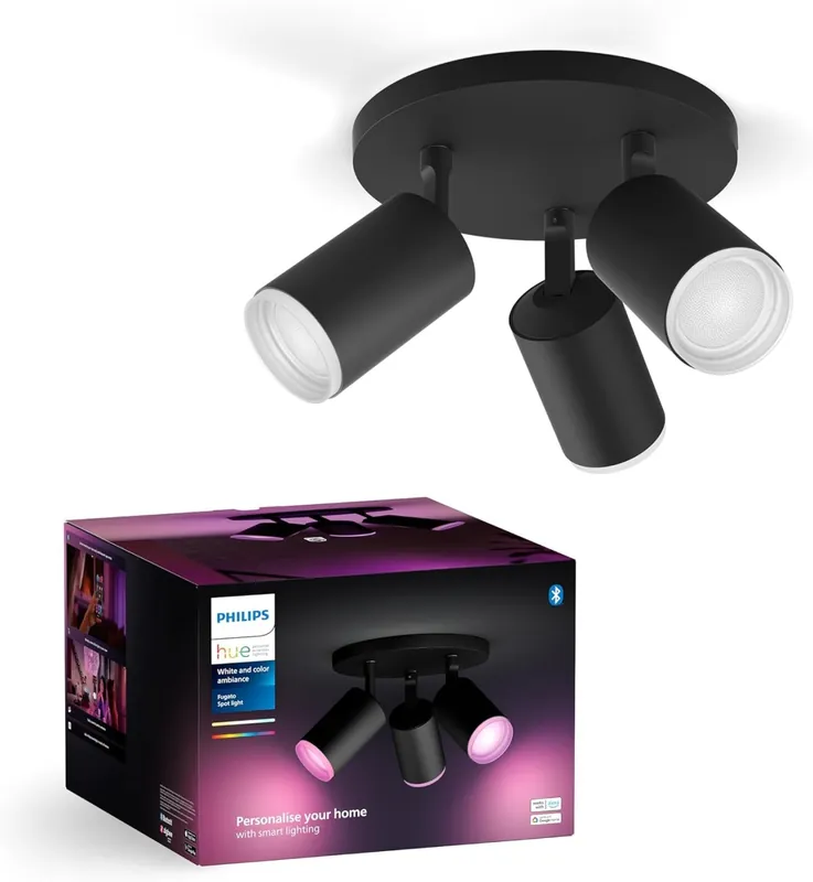 Kedvezmény Philips HUE 8720169319332 LED mennyezeti spotlámpa Fugato 3x4,2W GU10 2000-6500K+RGBK
